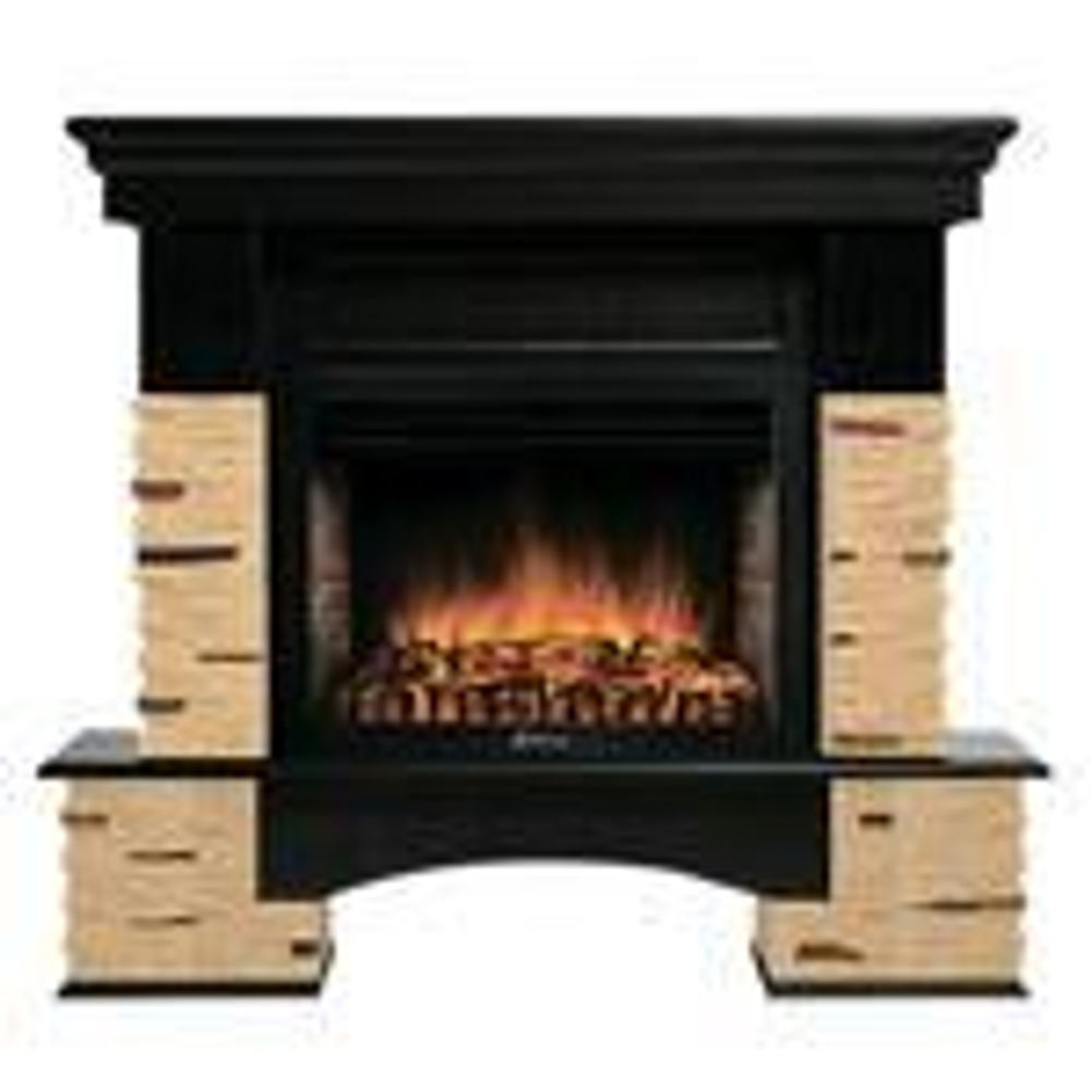 Портал Firelight Pietra Nuovo 30 камень сланец натуральный, шпон темный дуб