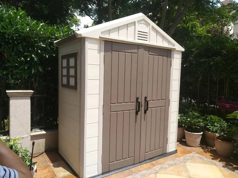 Садовый пластиковый сарай HouzBlock Comfort-1 7,5x4