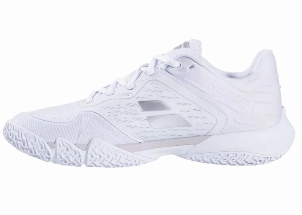 Женские кросовки для Padel Babolat Premura 3 - white/silver