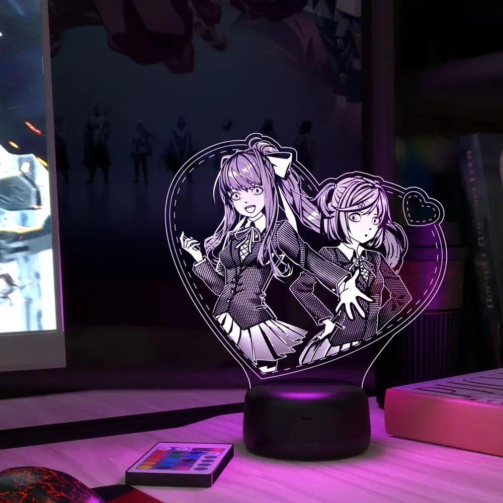 Ночник "Моника и Нацуки Doki Doki Литературный клуб"