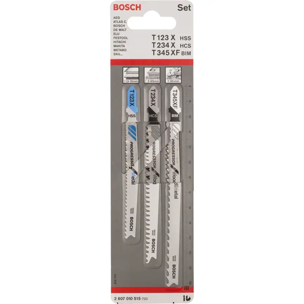Пилки для лобзика Progressor BOSCH 2607010515