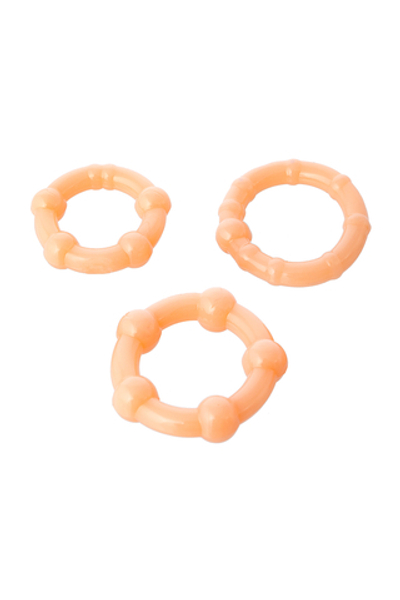Эрекционные кольца Rings Set телесные 3 шт