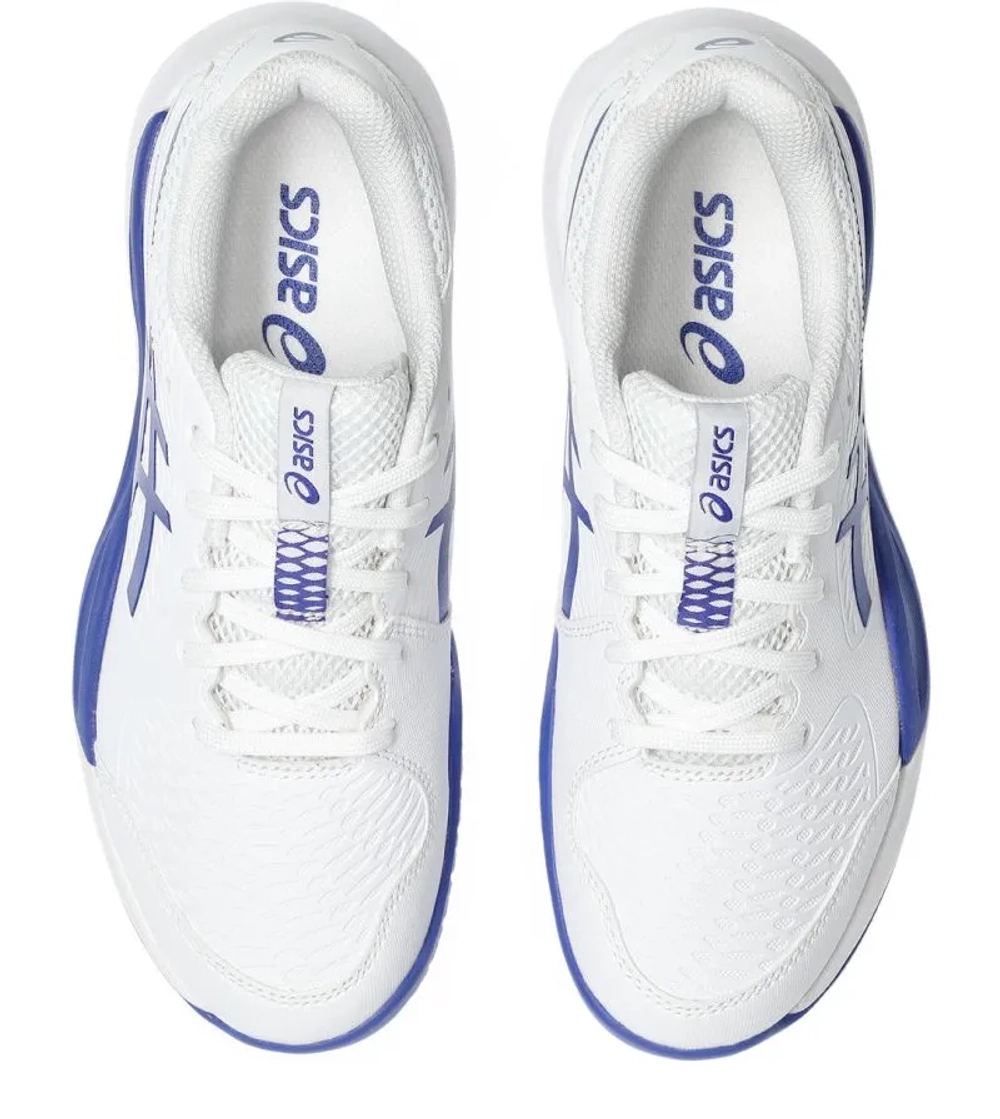 Детские теннисные кроссовки Asics Gel-Resolution X GS - white/dark cobalt