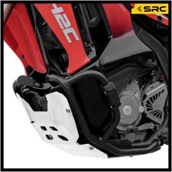 Skid plate (silver) + crash bar (black) for Honda CRF300 Rally300 (SLV)