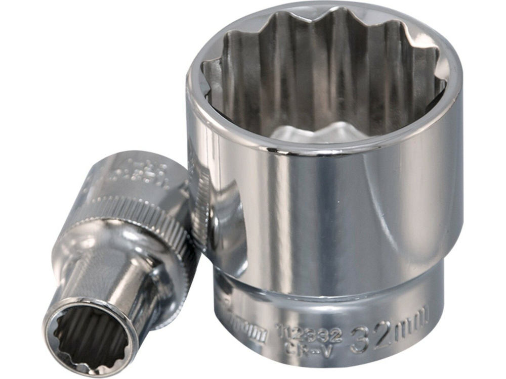 112309 Головка торцевая 12-гранная 1/2"DR, 9 мм