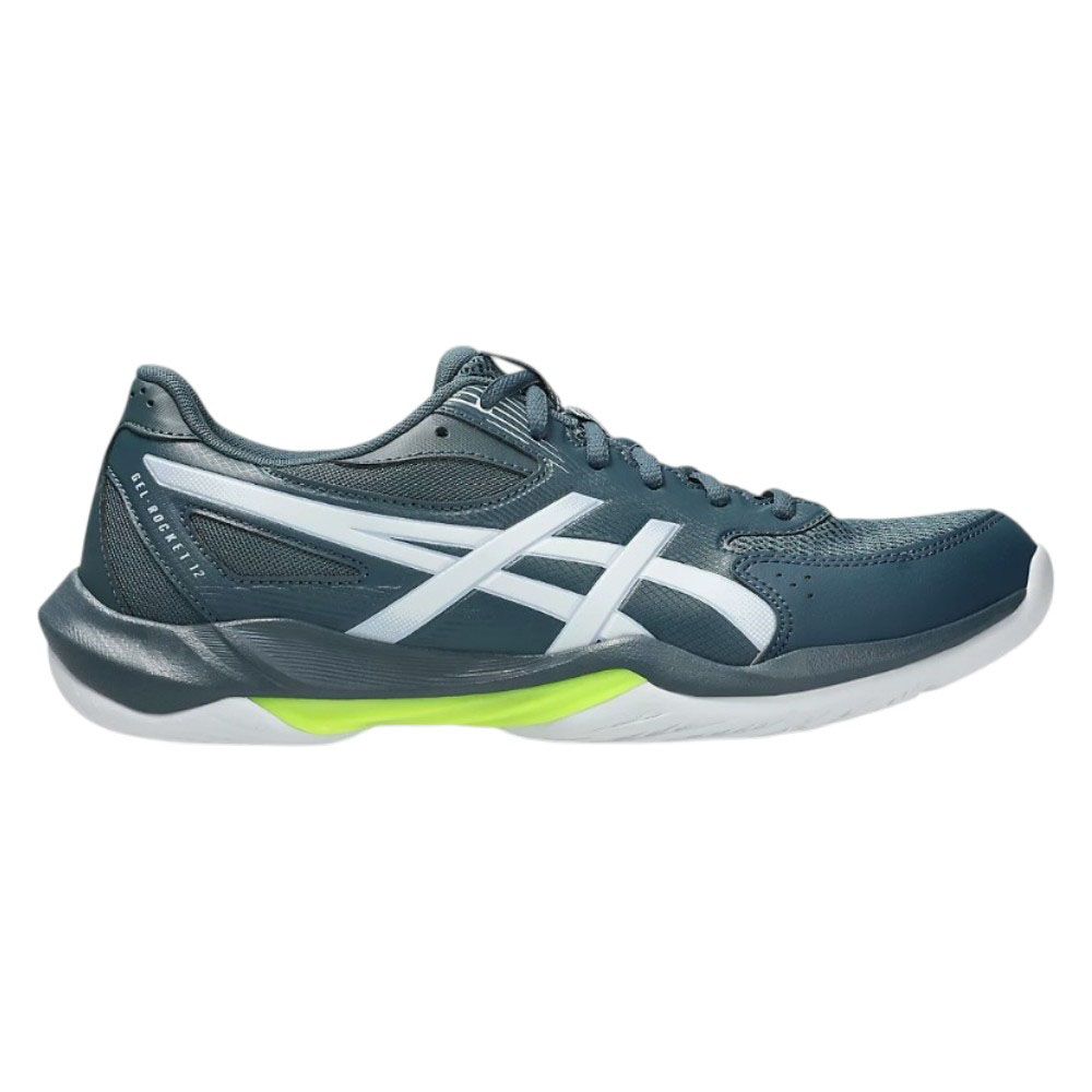 Кроссовки волейб. муж. ASICS Gel-Rocket 12 1071A116 404,р.8,5(рос.40.5),иск.кожа,текстиль,сине-белый