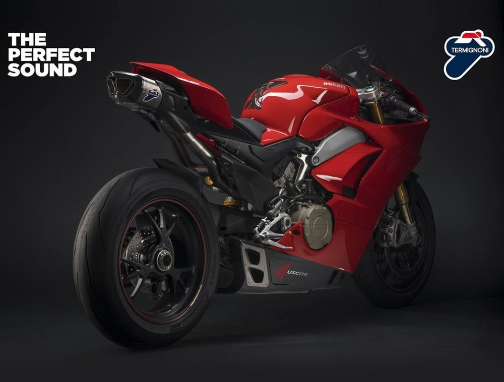 Termignoni Выхлопная система титановая + карбон Ducati Panigale V4 D18209401TTX