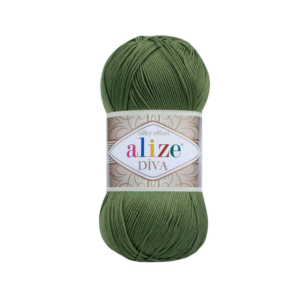 Пряжа Alize (Ализе) Diva / уп.5 мот. по 100 г, 350м, 079 базилик A