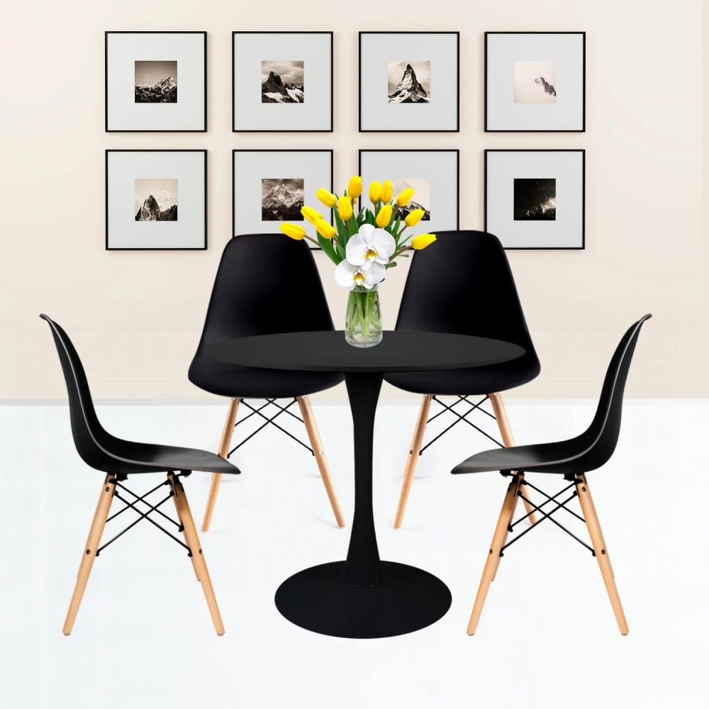 Стол Bradex Home Tulip диам. 90см, черный