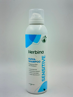 Сухой шампунь для волос Herbina Sensitive без отдушки для чувствительной кожи 200 мл (из Финляндии)