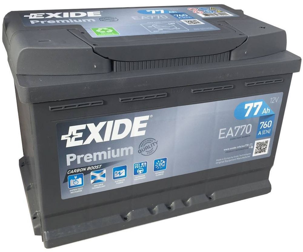 Exide Premium 6СТ- 77 ( EA770 ) аккумулятор Exide Premium 6СТ- 77 ( EA770 ) аккумулятор