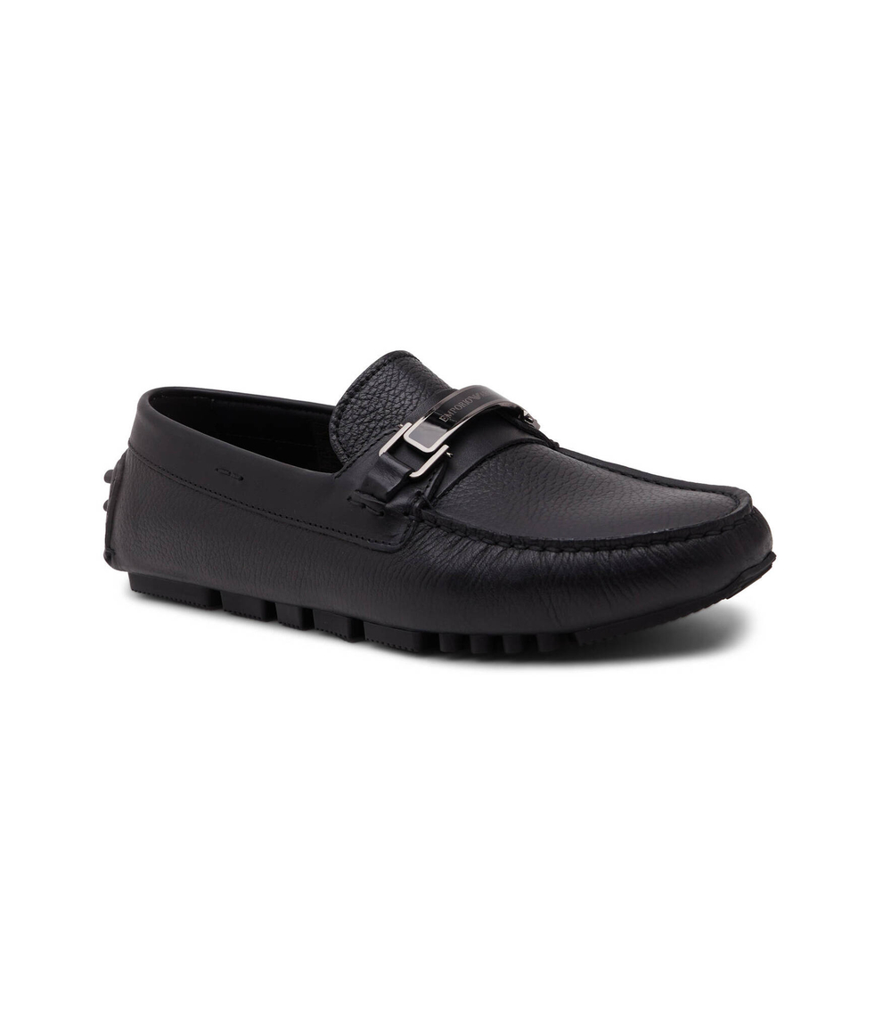 Кожаные мокасины driver vit.granato Emporio Armani - черный(X4B151 XN882)