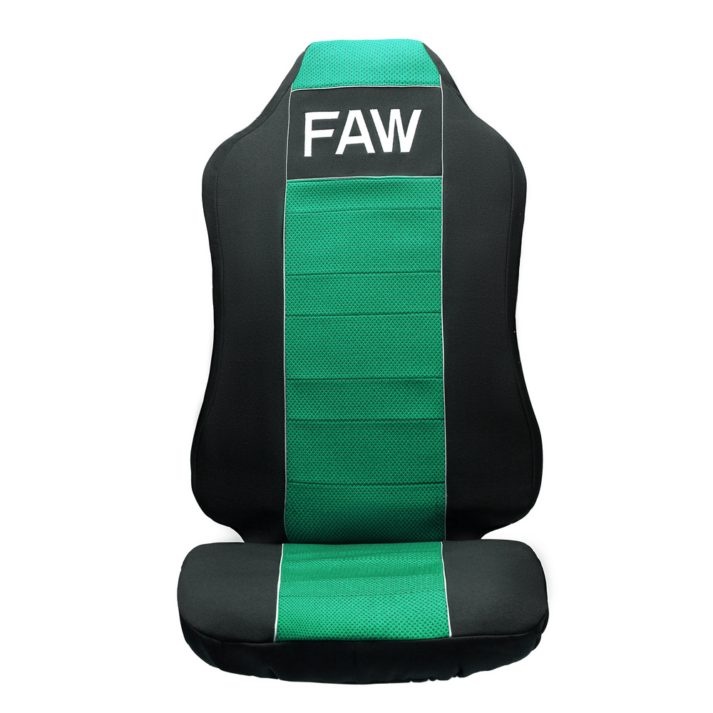 Чехлы FAW J7 (полиэфир, черный, зеленая вставка)