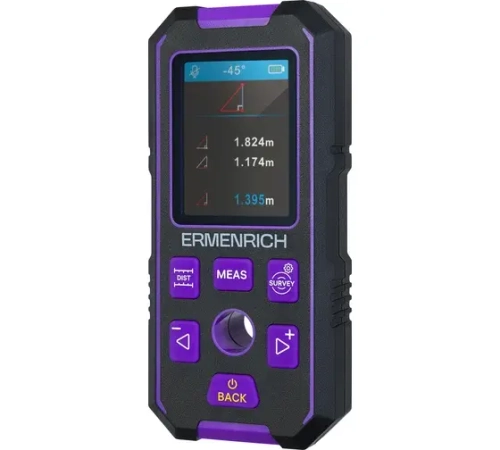 Детектор скрытой проводки Ermenrich Ping SM90, фиолетовый