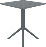 Стол пластиковый складной Siesta Contract Sky Folding Table 60, темно-серый
