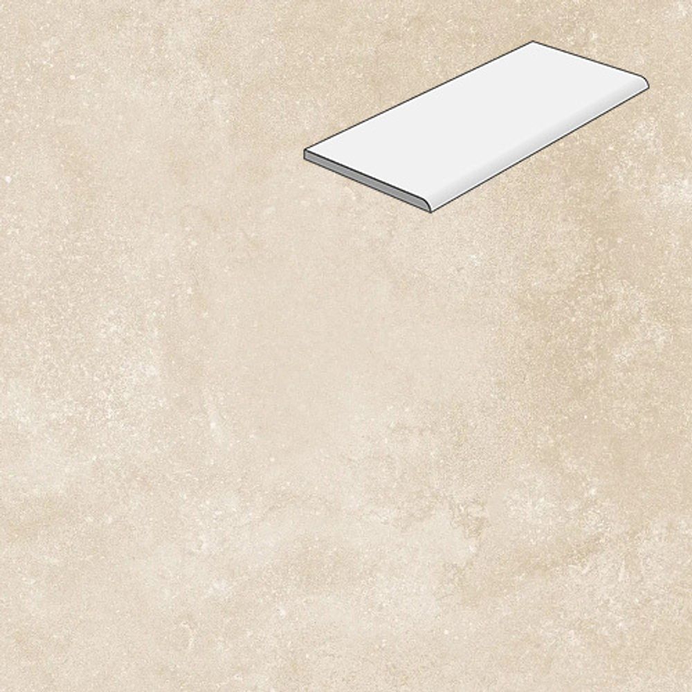 Ступень с фаской Lifebrick Limestone Crema 600x330x20