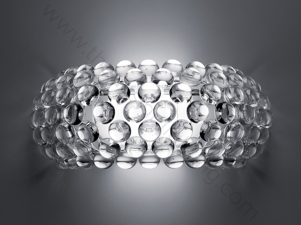 Wall design lamp  CABOCHE media by Foscarini (Clear)