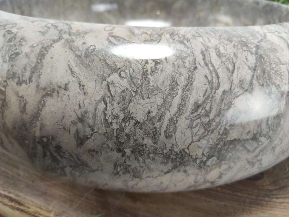 Раковина из мрамора Donut Grey Doreng DM-81038 45x45x13 из натурального камня