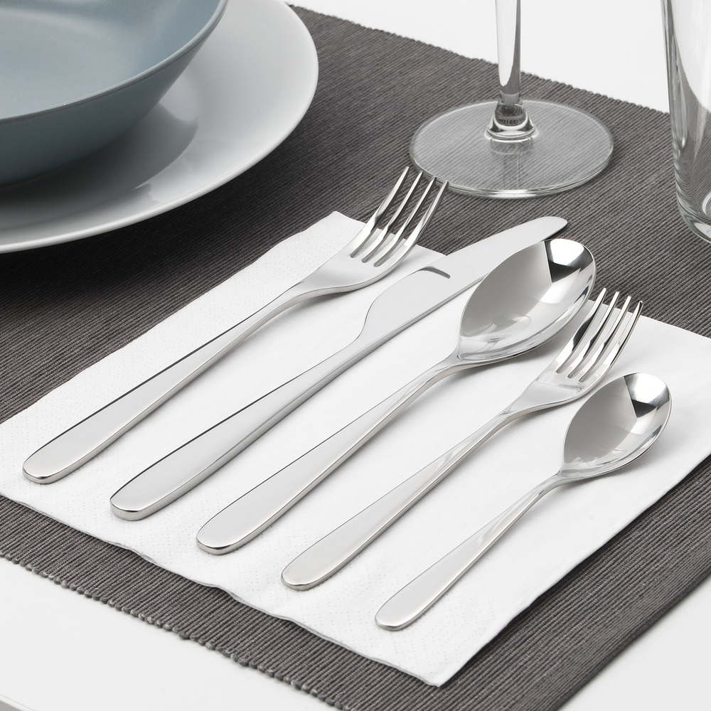 IKEA TILLAGD  (ИКЕА ТИЛЛАГД)  -  Набор столовых приборов, 24 шт. - нерж. сталь