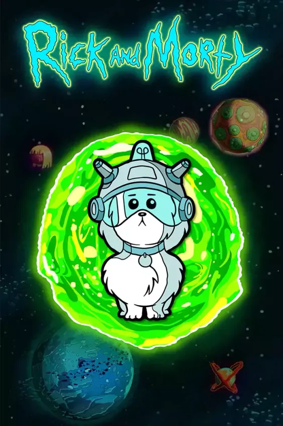 Металлический пин "Rick and Morty: Snuffles"