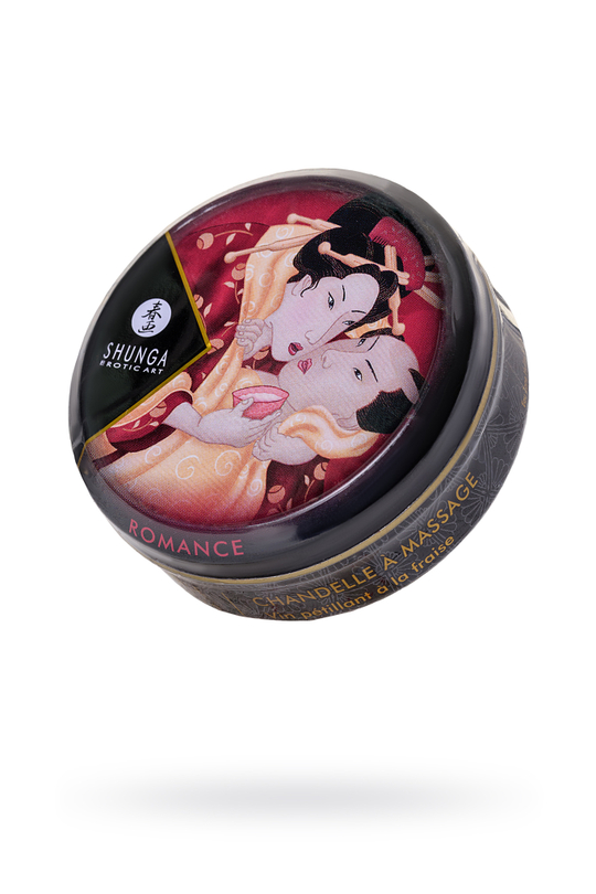 Аромамасвеча массажная Shunga, клубника шампанское, 30 мл