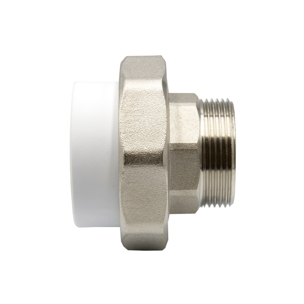 Муфта комб. разъемная, нар 50х1 1/2" EVER®  БЕЛЫЙ штрихкод (Россия)