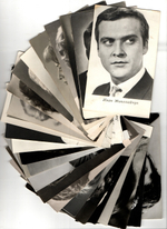 №84 Открытки Артисты и актёры СССР 1960–1970-е г. 25 штук. Чёрно-белые, чистые, без повторов