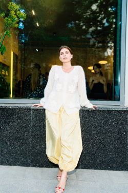 Брюки Women Parachute Pants Yellow