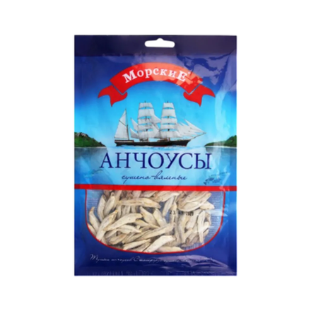 Анчоусы сушоно-вяленые Морские 60 гр