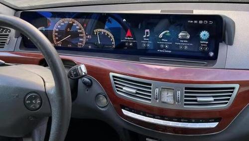 Магнитола для Mercedes-Benz S-класс (W221) 2005-2013, CL (C216) - Parafar PF7121A138/128S монитор 12.3" на Android 13, Быстрая, CarPlay, 4G SIM-слот
