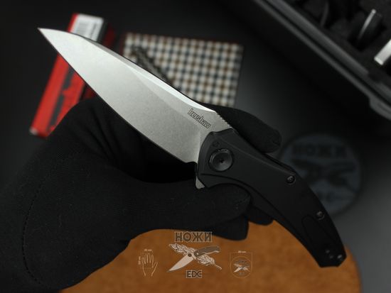 Складной нож KERSHAW Bareknuckle 7777BLKSW c клинком из стали CPM-20CV, рукоять алюминий