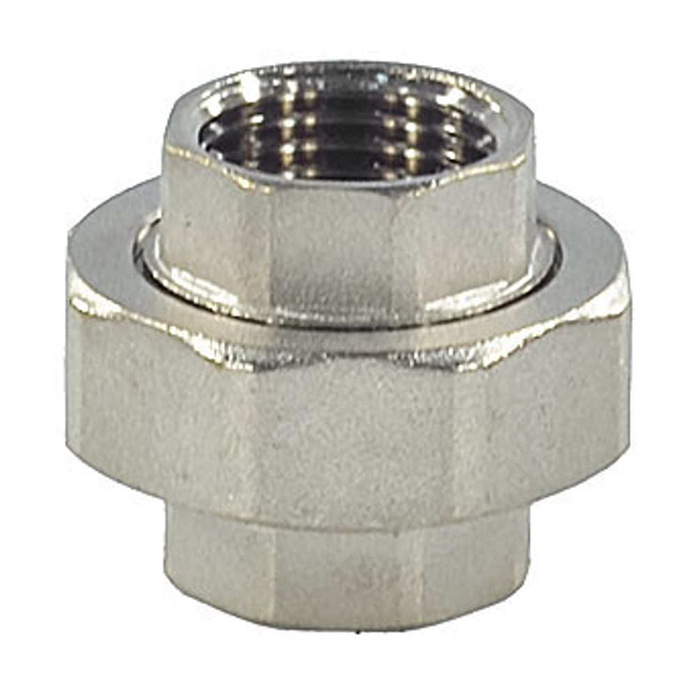 Соединитель латунь никель американка Ду 32 (1 1/4") прямой ВР/ВР SantechSystems