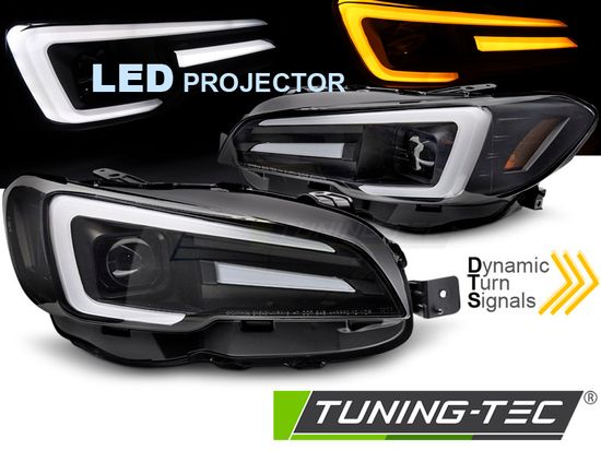 Фары передние DRL BLACK для SUBARU WRX 14-22
