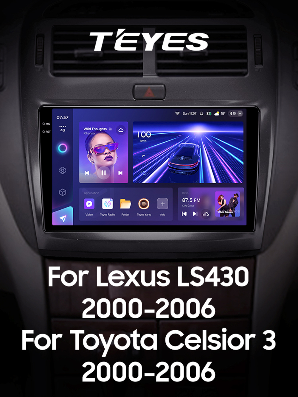 Teyes CC3 2K 9"для Lexus LS 430 2000-2006