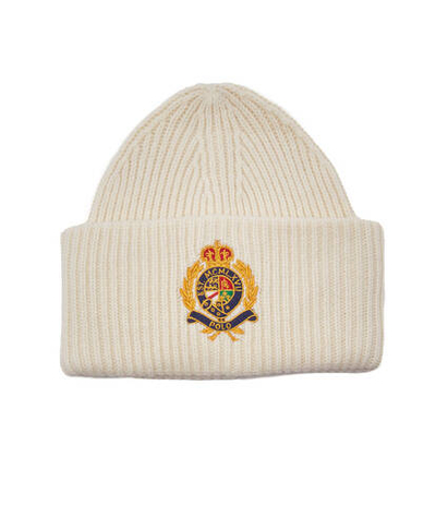 Хлопковая шапка CREST POLO RALPH LAUREN - экрю(455931405)