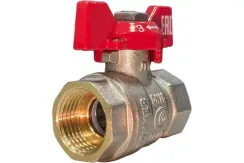 Кран шаровый ROMMER В-В 1/2" бабочка стандартнопроходной 39788