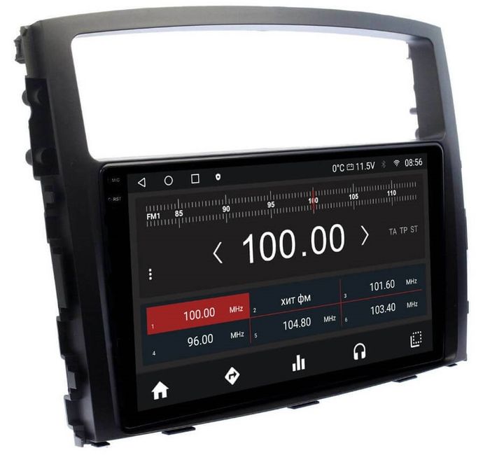 Магнитола для Mitsubishi Pajero 4 2006-2022 - Kuberg OL-9566 QLed+2K, Android 13, Быстрейшая, CarPlay, 4G SIM-слот