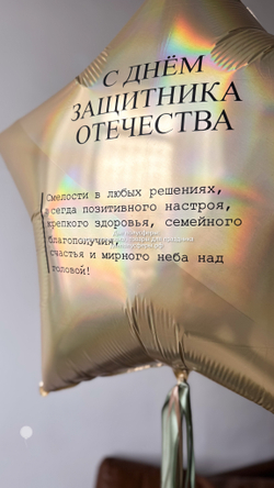 Звезда 90 см Защитникам