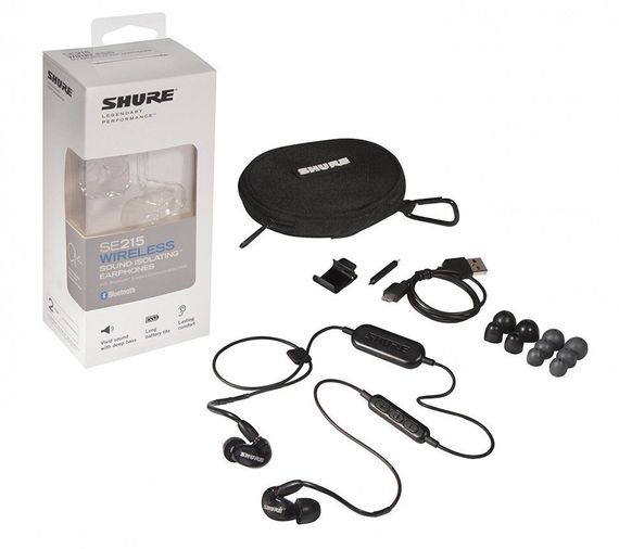 SHURE SE215-K-BT1-EFS беспроводные внутриканальные наушники