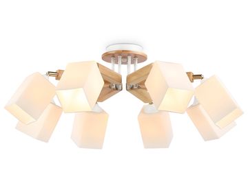 Потолочная люстра 8*Е27 TR9522/8 WH/GD/FR белый/золото/белый матовый Traditional Ambrella