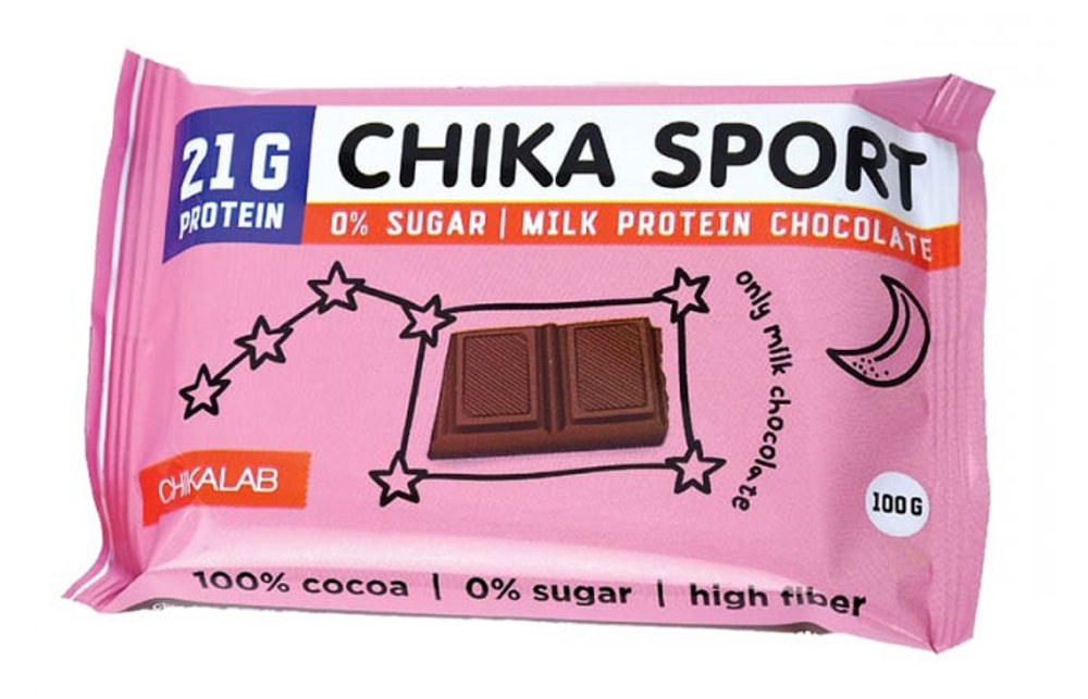 Шоколад молочный CHIKA SPORT
