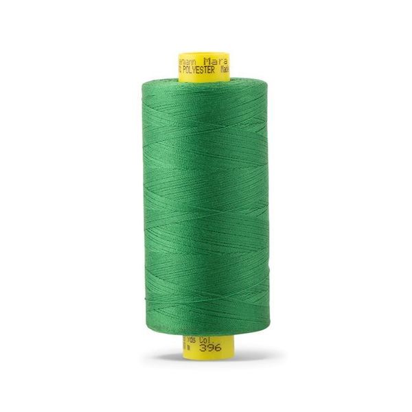 Нитка Gutermann Mara 120 (1000 метров), 1 кат., универсальная | 396 ярко-зеленый