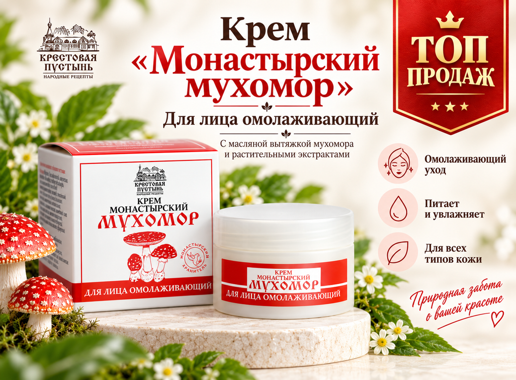Крем Монастырский Мухомор