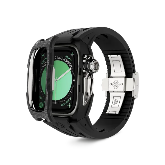 Корпус для Apple Watch RSCIII46 - Серебристый/Карбон