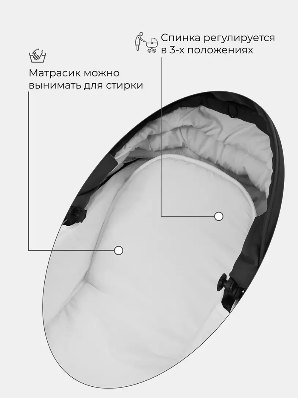 Коляска PATIO (Bart-Plast) 04 Grey