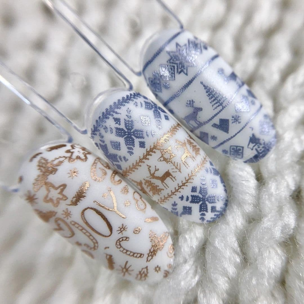 Swanky Stamping Лак для стемпинга M120 Серо-голубой, 10мл