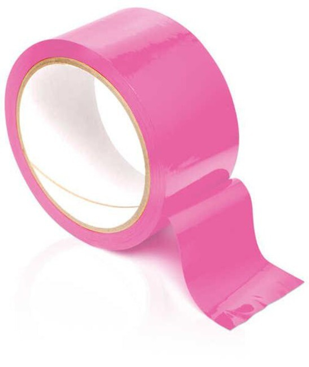 Розовый скотч для связывания Pleasure Tape (Цвет: розовый)