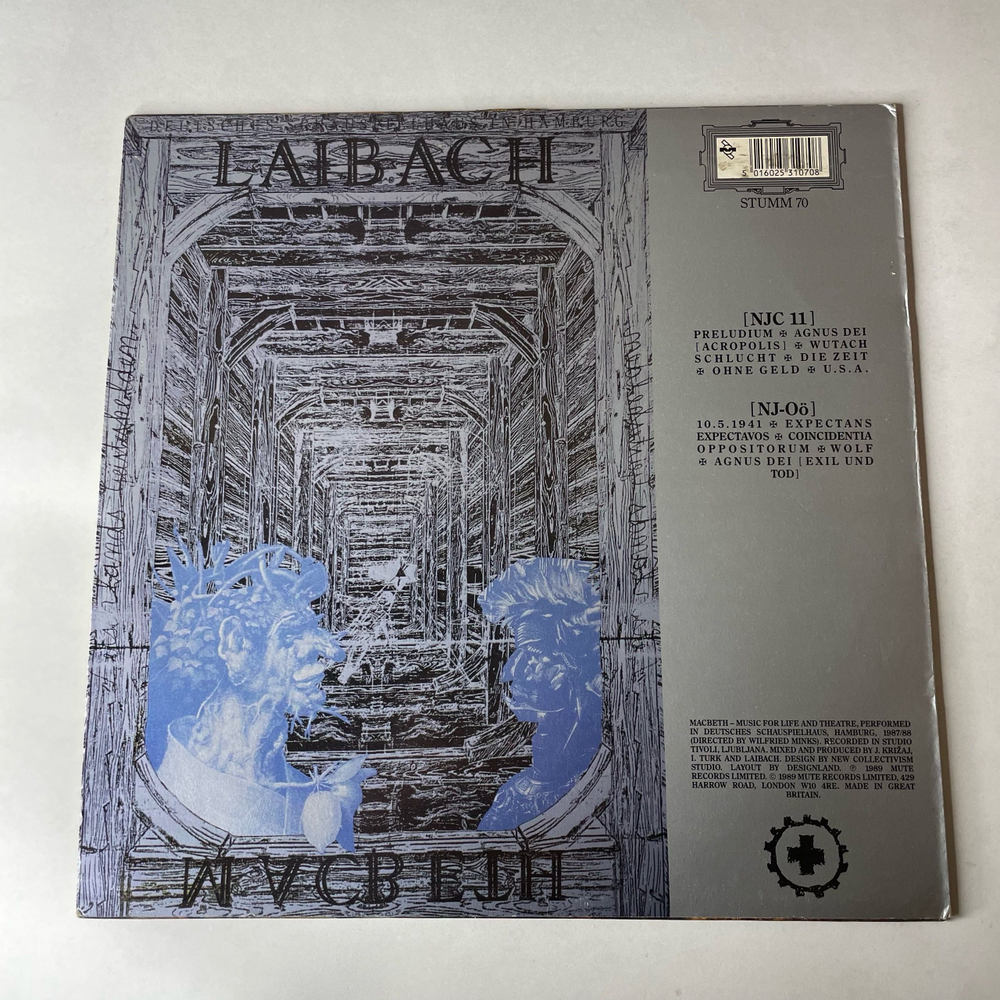 Винтажная виниловая пластинка LP Laibach Macbeth (Англия 1990)