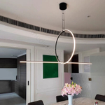 Pendant design lamp Arrangement Circle + Line by Flos