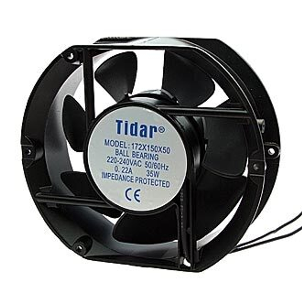 Осевой вентилятор AC TIDAR с подшипником качения, RQA, 172x150x50HBL, 220 В